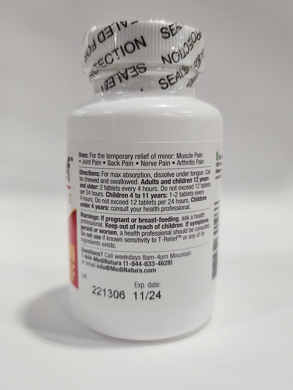 MediNatura T-Relief Arnica +12 Tablets for Discomfort Relief - 250 Count - image 4