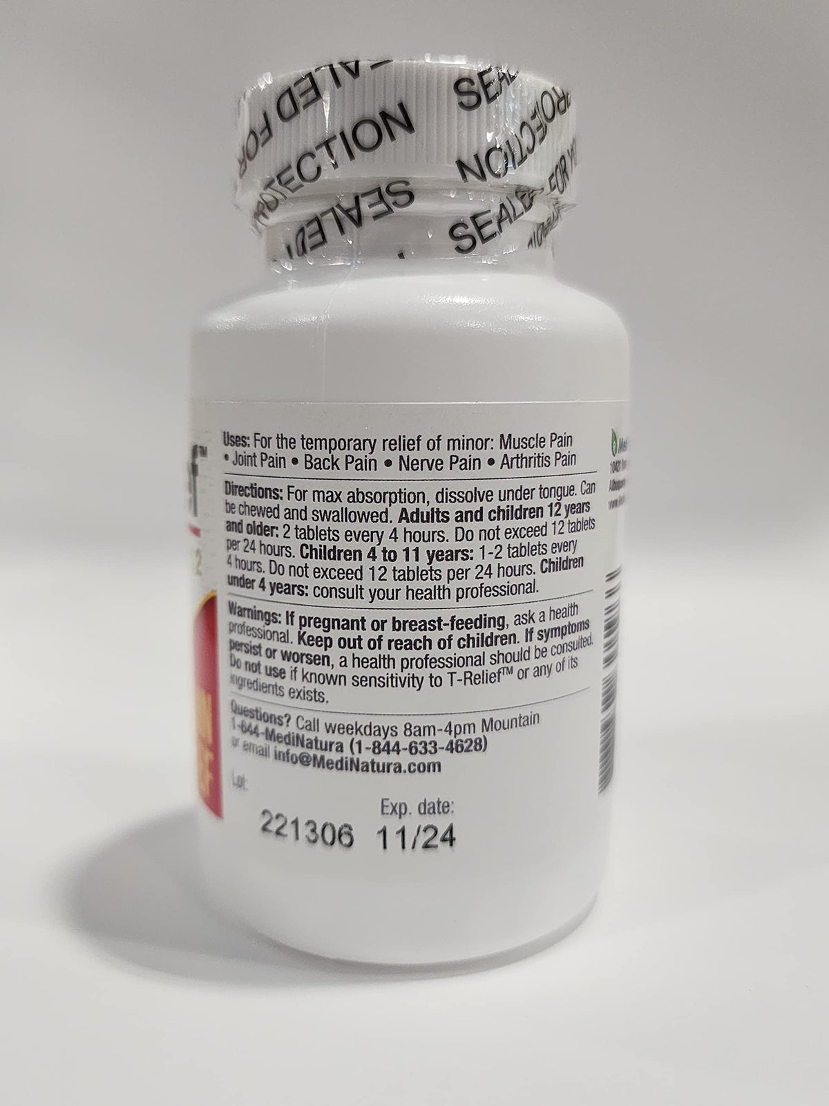 MediNatura T-Relief Arnica +12 Tablets for Discomfort Relief - 250 Count - image 4