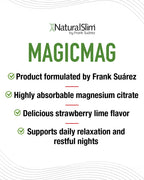 NaturalSlim MagicMag Magnesium Citrate Powder Strawberry Lime - 16 oz - image 9