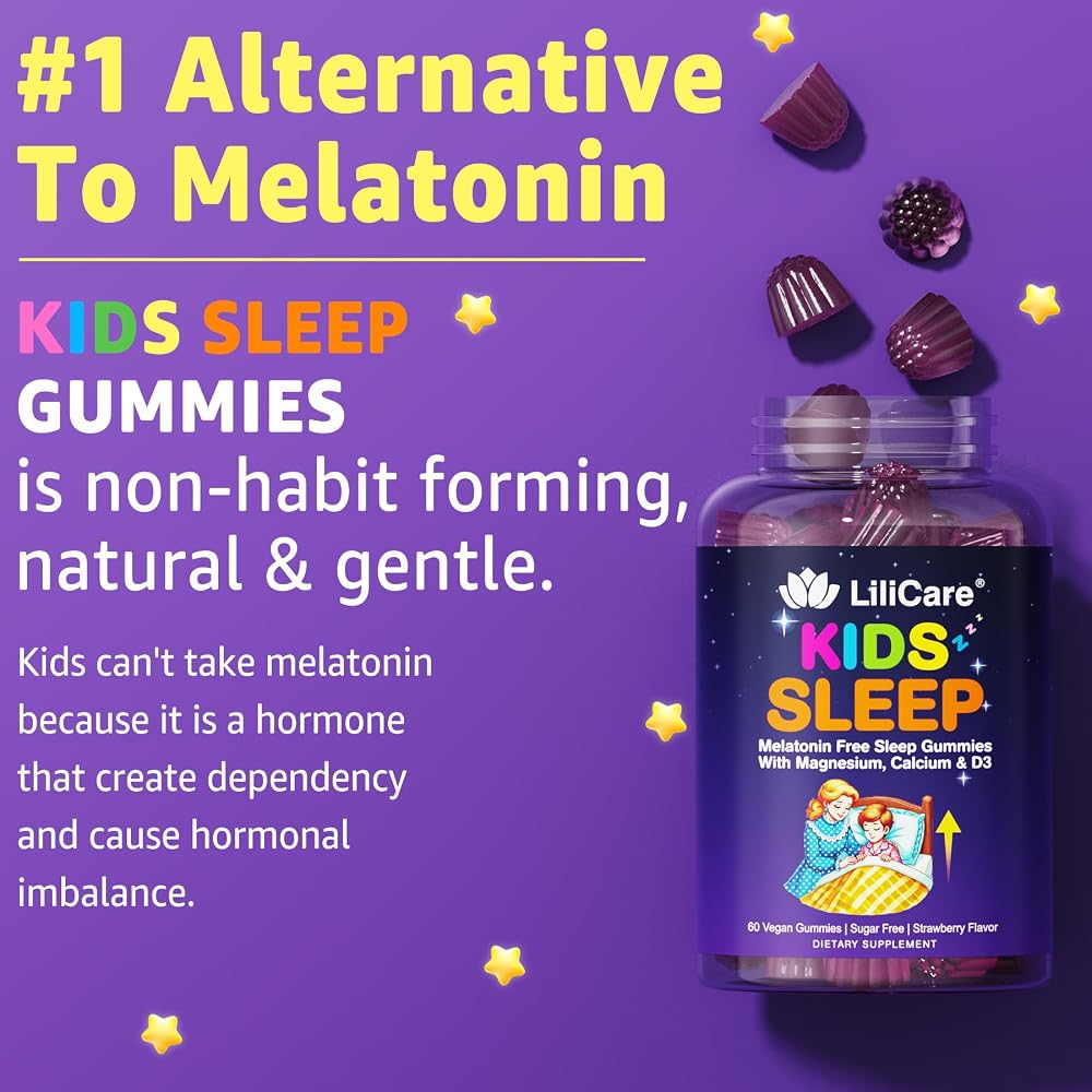 LILICARE Kids Sleep Gummies Magnesium Glycinate - 120 Count - image 7