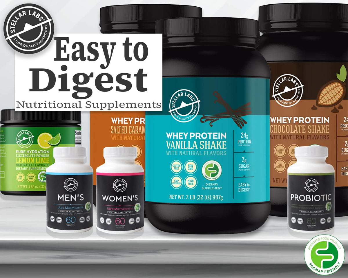 Stellar Labs Whey Protein Powder with BCAA's & Whey Isolate