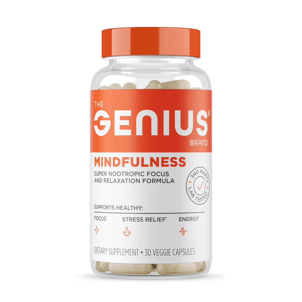 The Genius Brand Genius Mindfulness Brain Health Supplement