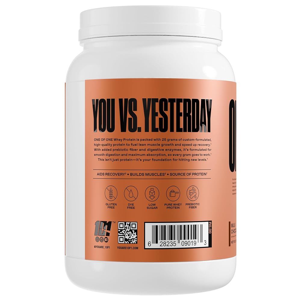 ONE OF ONE Whey Protein Powder with Digestive Enzymes - 2lb - image 2