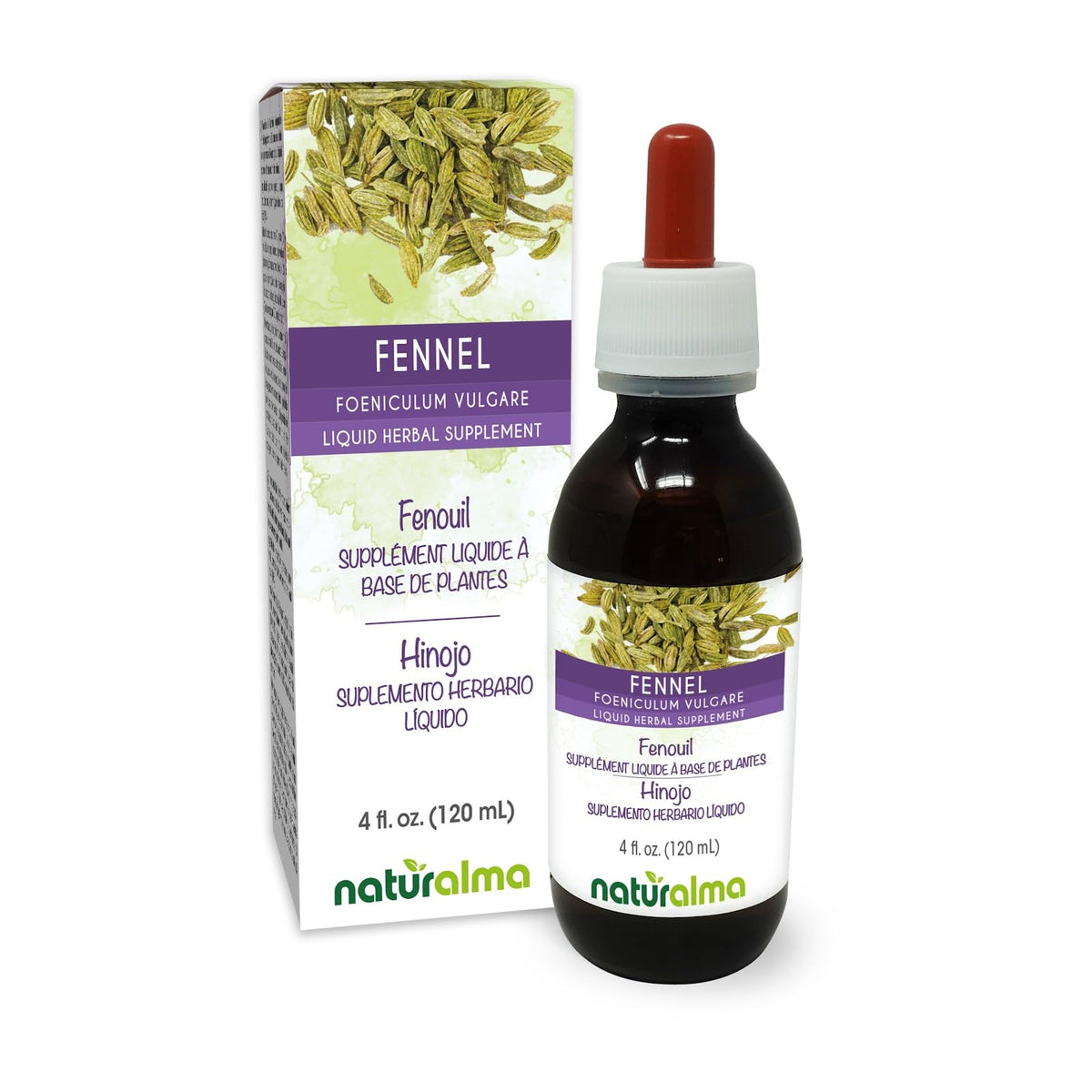 Naturalma Fennel Fruit Alcohol-Free Tincture - 4 fl oz
