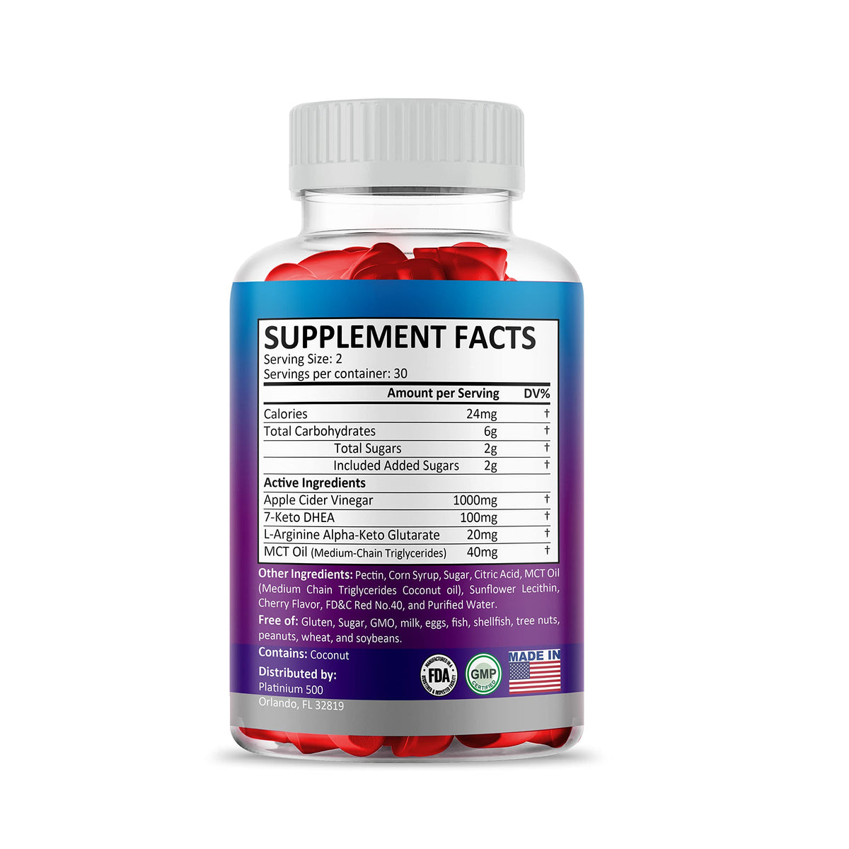 Gold Nutra Keto Blast Gummies Maximum Strength - 30 Day Supply - image 4