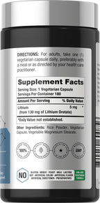 Horbäach Lithium Orotate 130mg - 180 Capsules - image 2