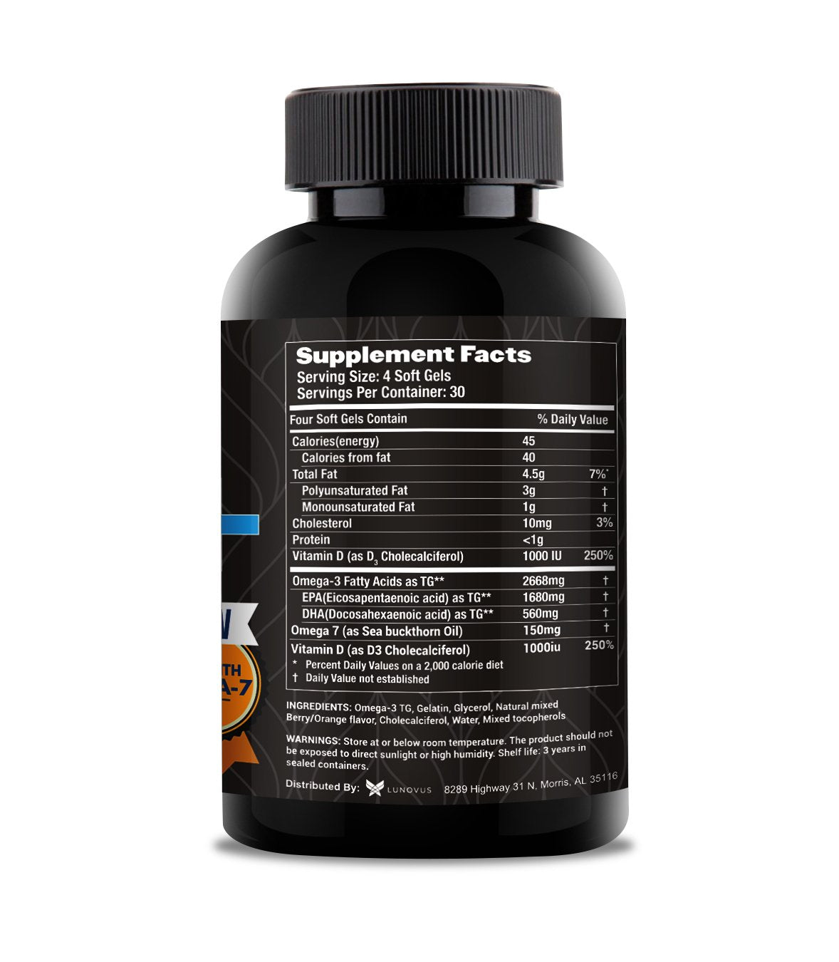 Visual Advantage Tear Support Plus for Dry Eyes - 120 Softgels - image 3