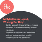 Allergy Research Group Liquid Molybdenum Mineral Drops - 30 mL - image 5