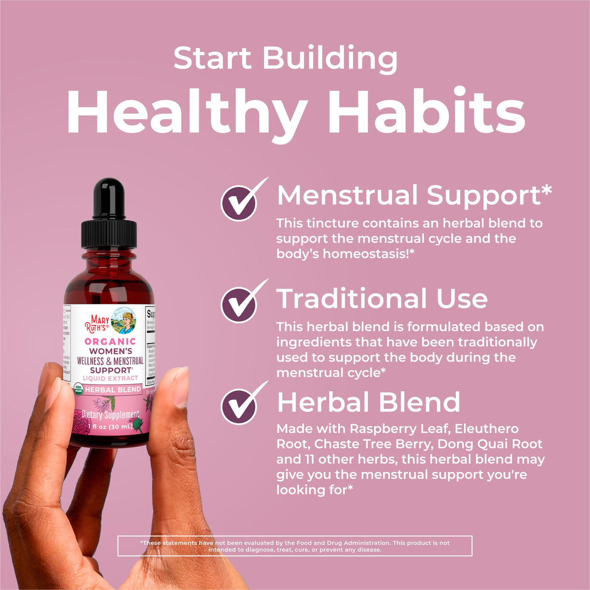 MARYRUTH'S Organic Women's Wellness Menstrual Support Liquid Drops - 1 oz - image 5