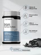 Horbäach Iron Supplement Ferrous Sulfate - 180 Tablets - image 5