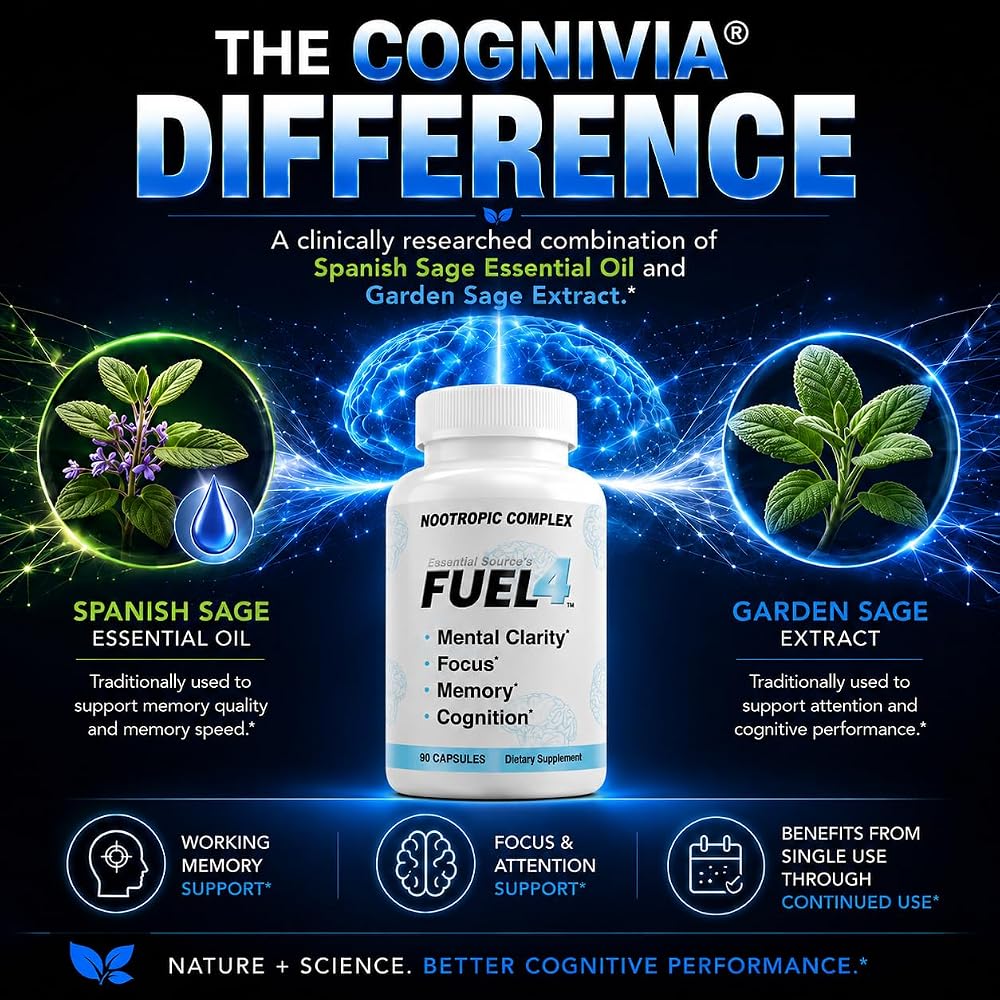 Essential Source Fuel 4 Nootropic Complex Brain Focus - 90 Capsules - image 3