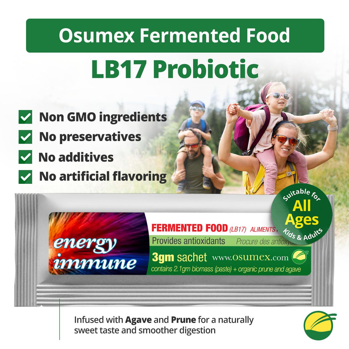 Osumex LB17 Fermented Food Biomass Probiotics for Women