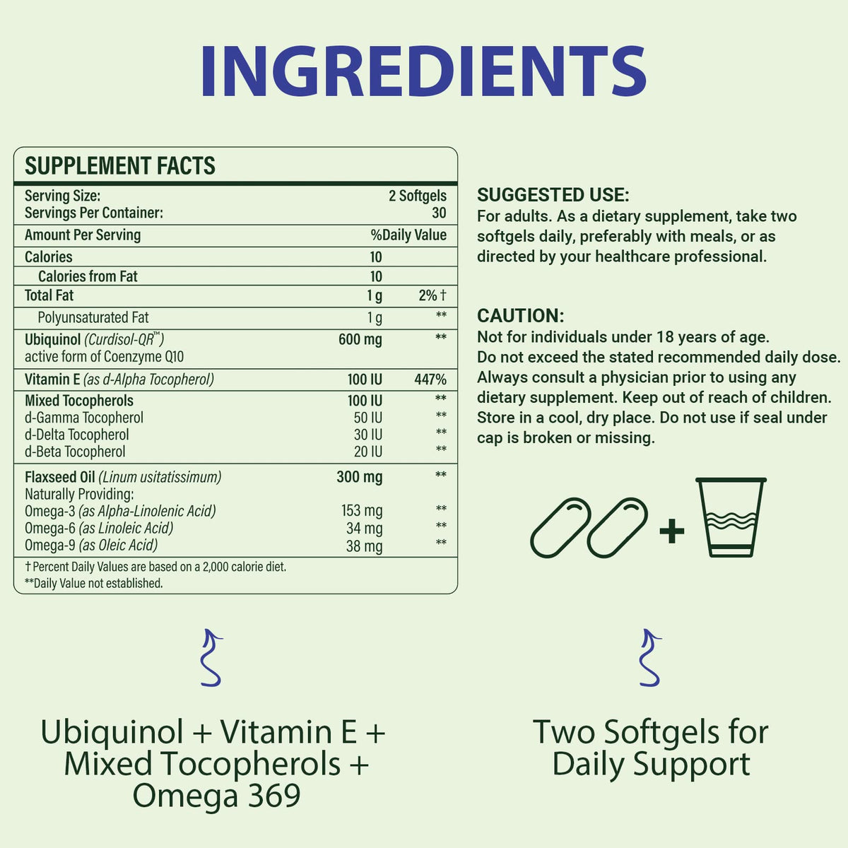 Mistaccy CoQ10 600mg Softgels