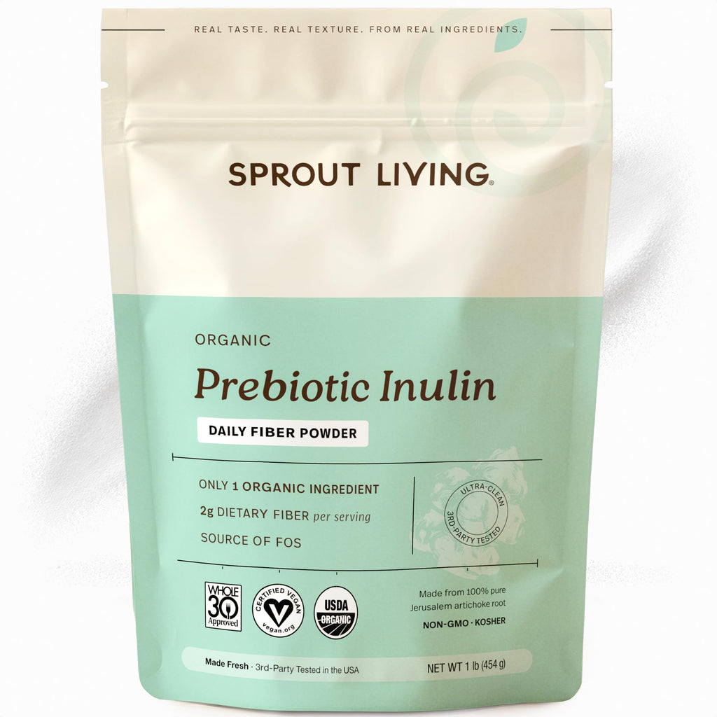 Sprout Living Organic Inulin with FOS Prebiotic Powder - 1 lb