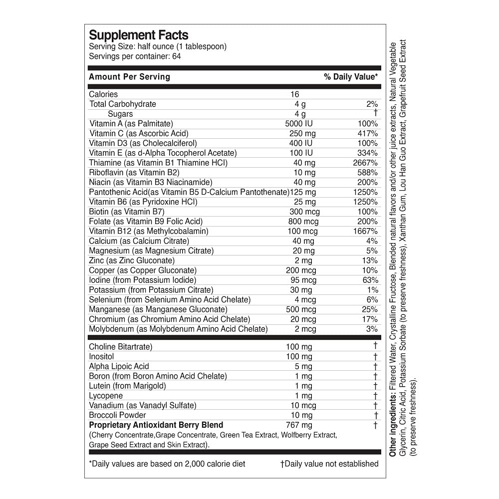 Life Solutions Super Multivitamins and Minerals Liquid - 32 fl oz - image 2