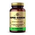 Solgar Super Ginkgo Herbal Extract - 120 Vegetable Capsules