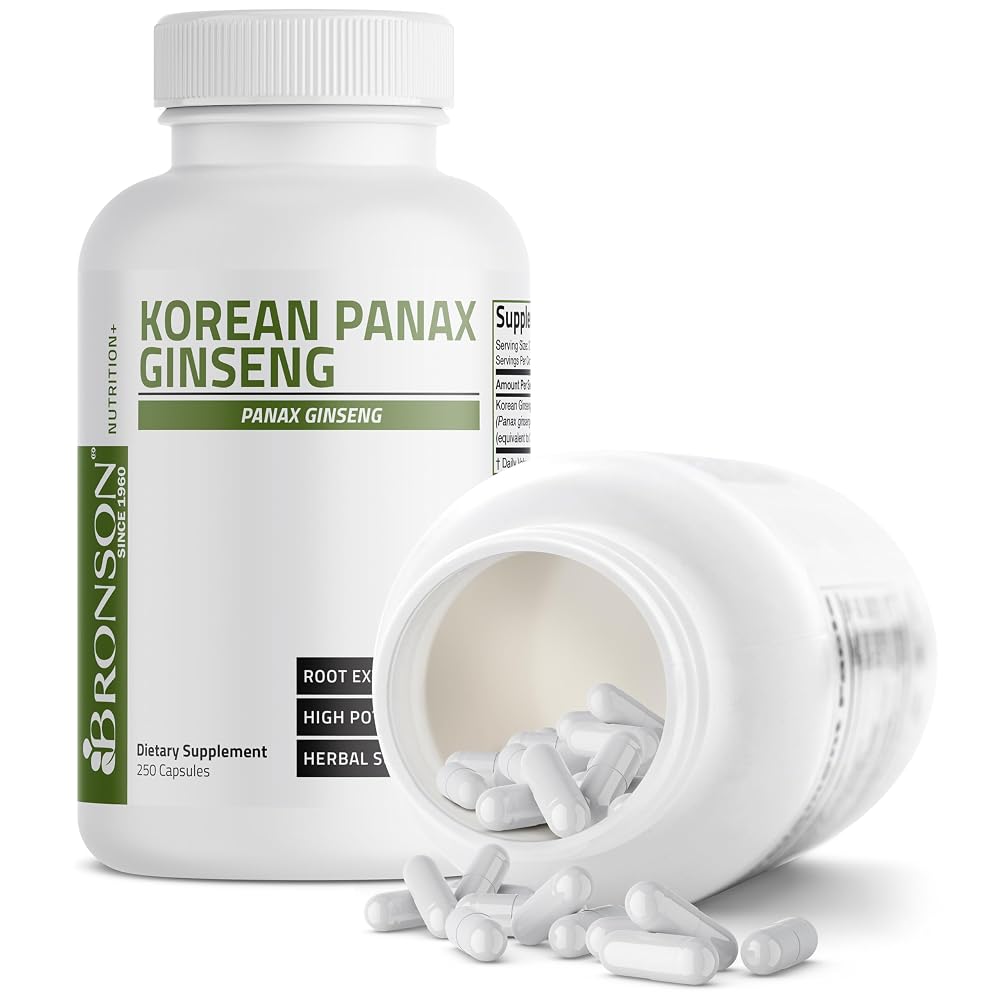 BRONSON Flavored Capsule adult Korean Panax Ginseng Supports Energy - image 10
