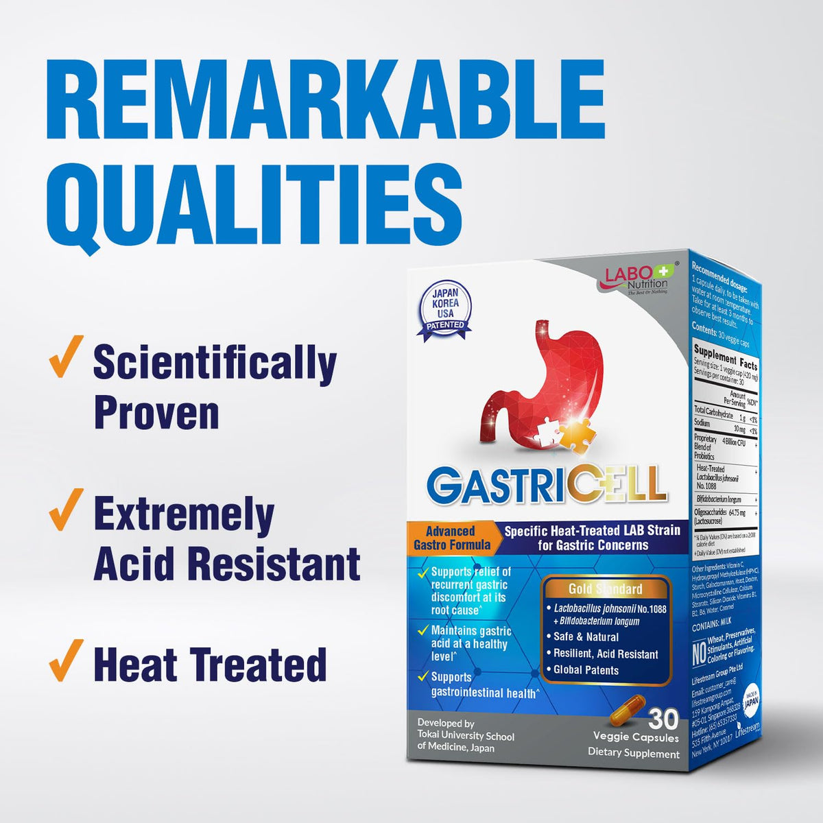LABO Nutrition GASTRICELL Postbiotic - 30 Capsules - image 3