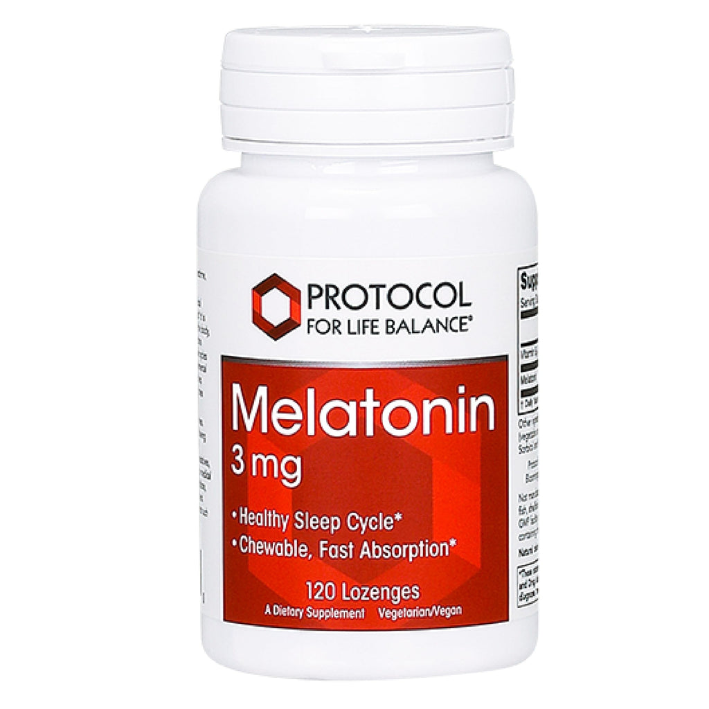 PROTOCOL FOR LIFE BALANCE Melatonin 3mg Chewable Sleep - 120 Lozenges
