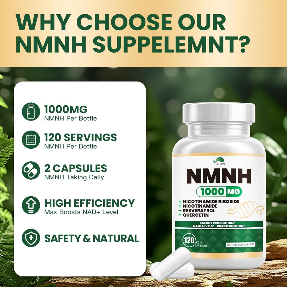 VPKIN NMNH Supplement NAD Alternative - 120 Capsules - image 4