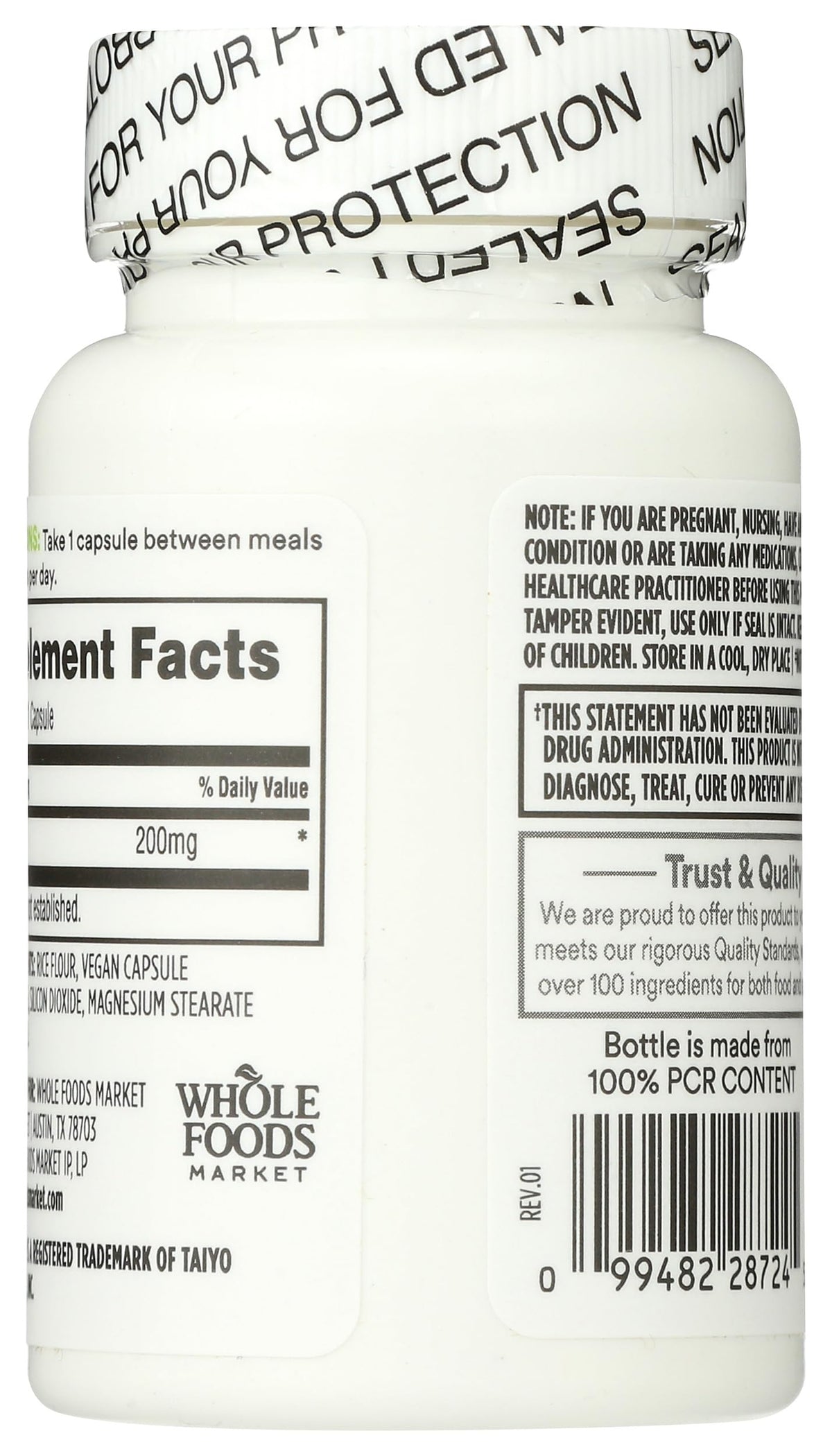 365 by Whole Foods Market L-Theanine 200mg - 60 Capsules - image 2