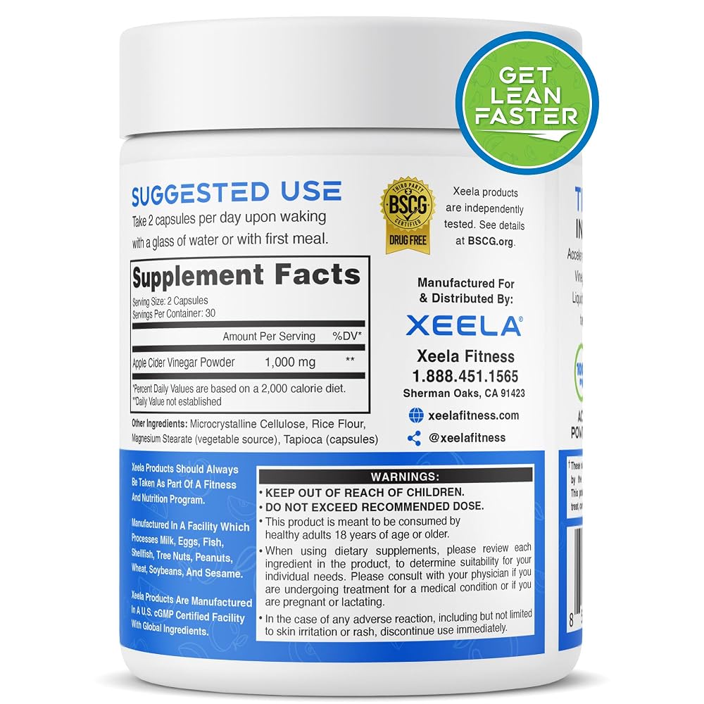 XEELA Apple Cider Vinegar Capsules with The Mother - 90 Capsules - image 2