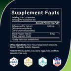 Luckycare Ashwagandha Capsules 600mg Root Extract - 120 Count - image 2