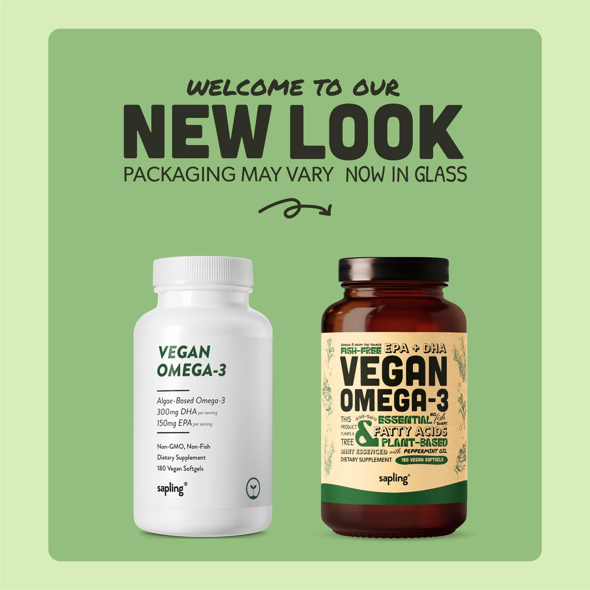Sapling Vegan Omega 3 Plant-Based DHA & EPA - 180 Softgels - image 2