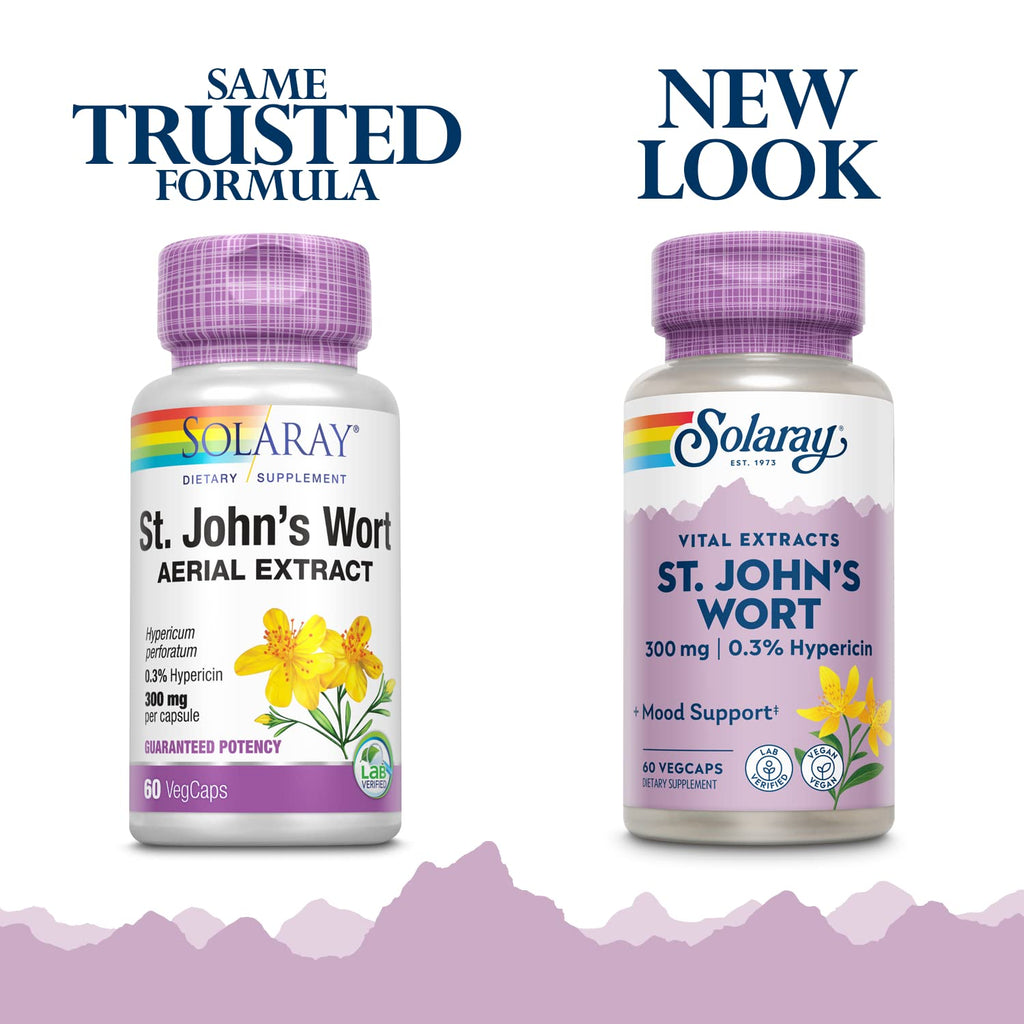 SOLARAY Unflavored Capsules St. John'S Wort Mood Support 300Mg Yes