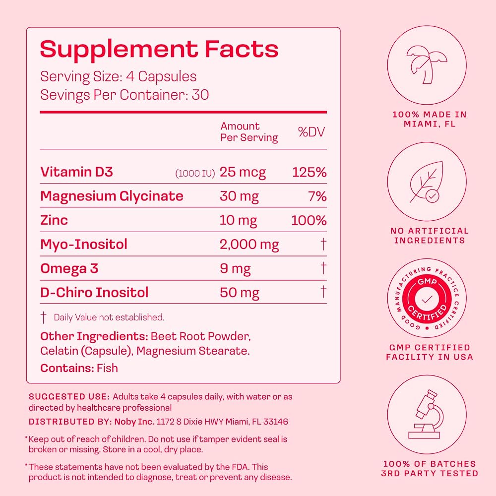 Peach Perfect Inositol Multivitamin