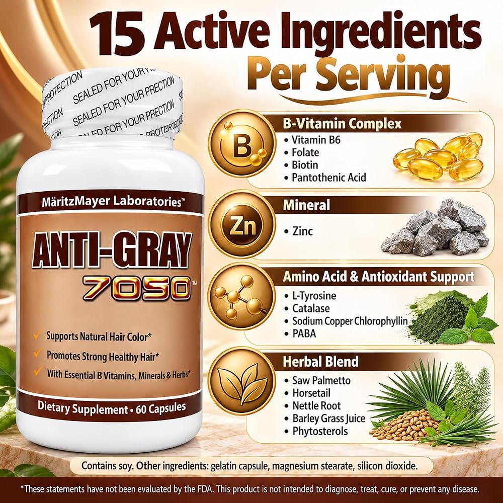 MÄRITZMAYER LABORATORIES Anti Gray Hair 7050 Restore Natural Hair - image 4