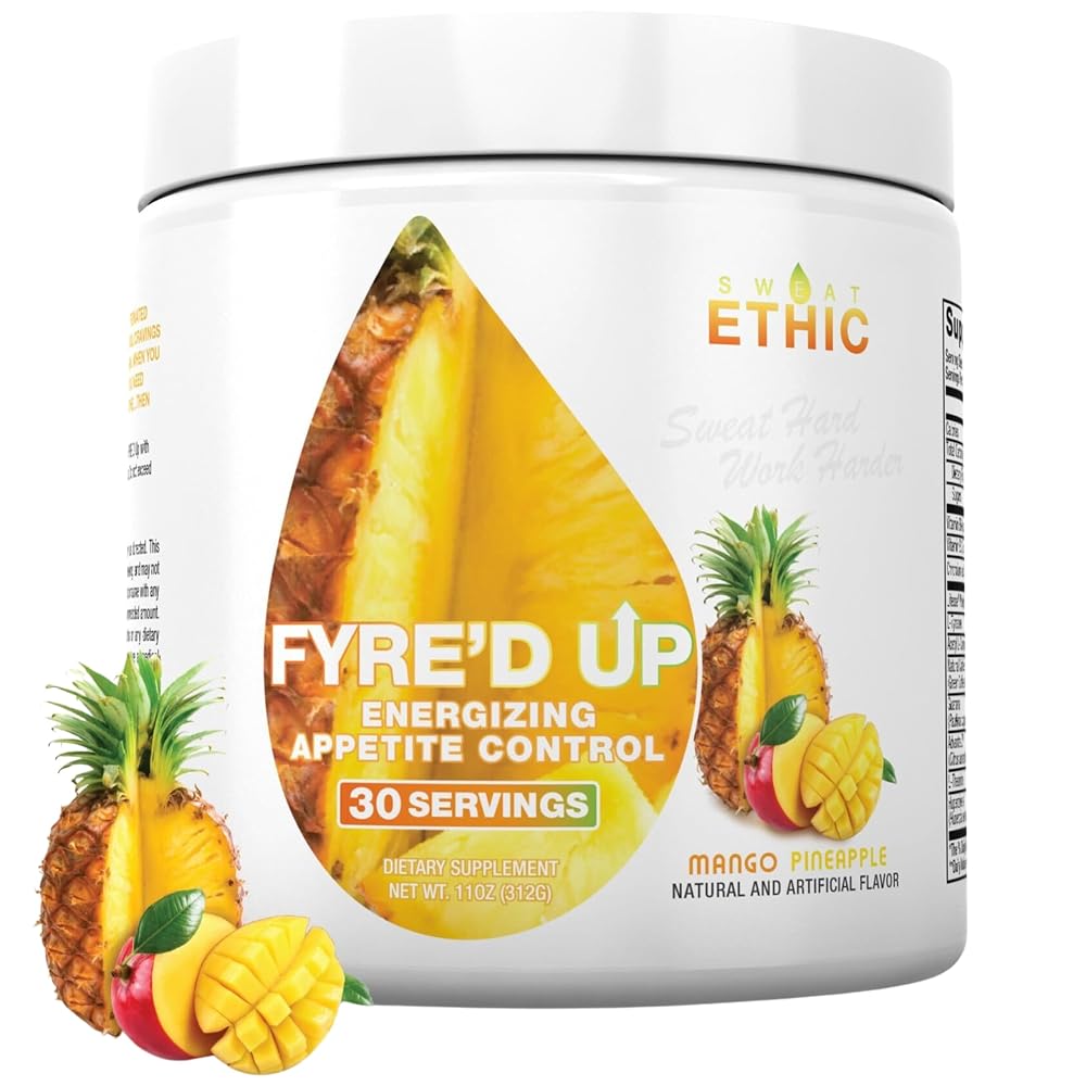 Sweat Ethic FYRE’D UP Energizing Appetite Suppressant, 200 MG