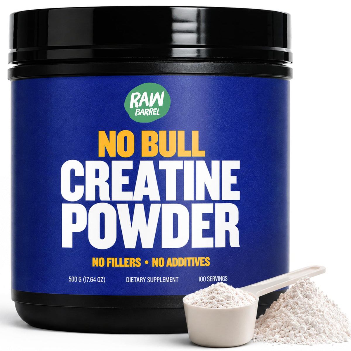 Raw Barrel Creatine Monohydrate Powder - 500g