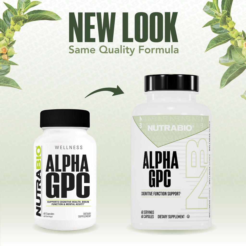 NutraBio Alpha GPC Brain Support 300mg - 60 Vegetable Capsules - image 2