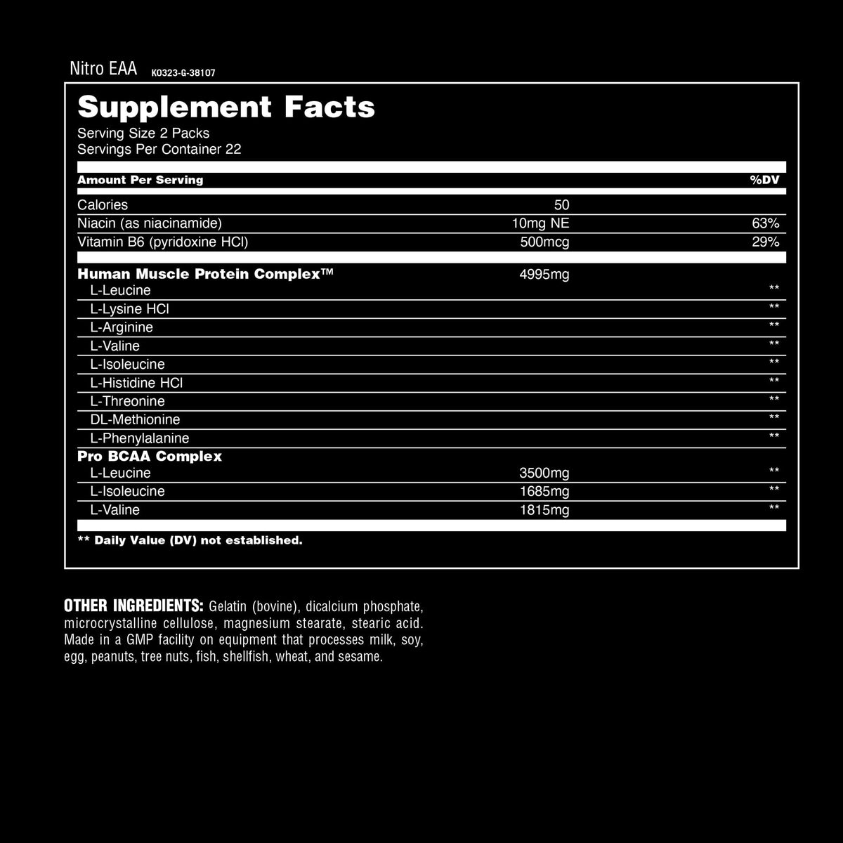 Animal Nitro Essential Amino Acids & BCAA - 44 Packs - image 3