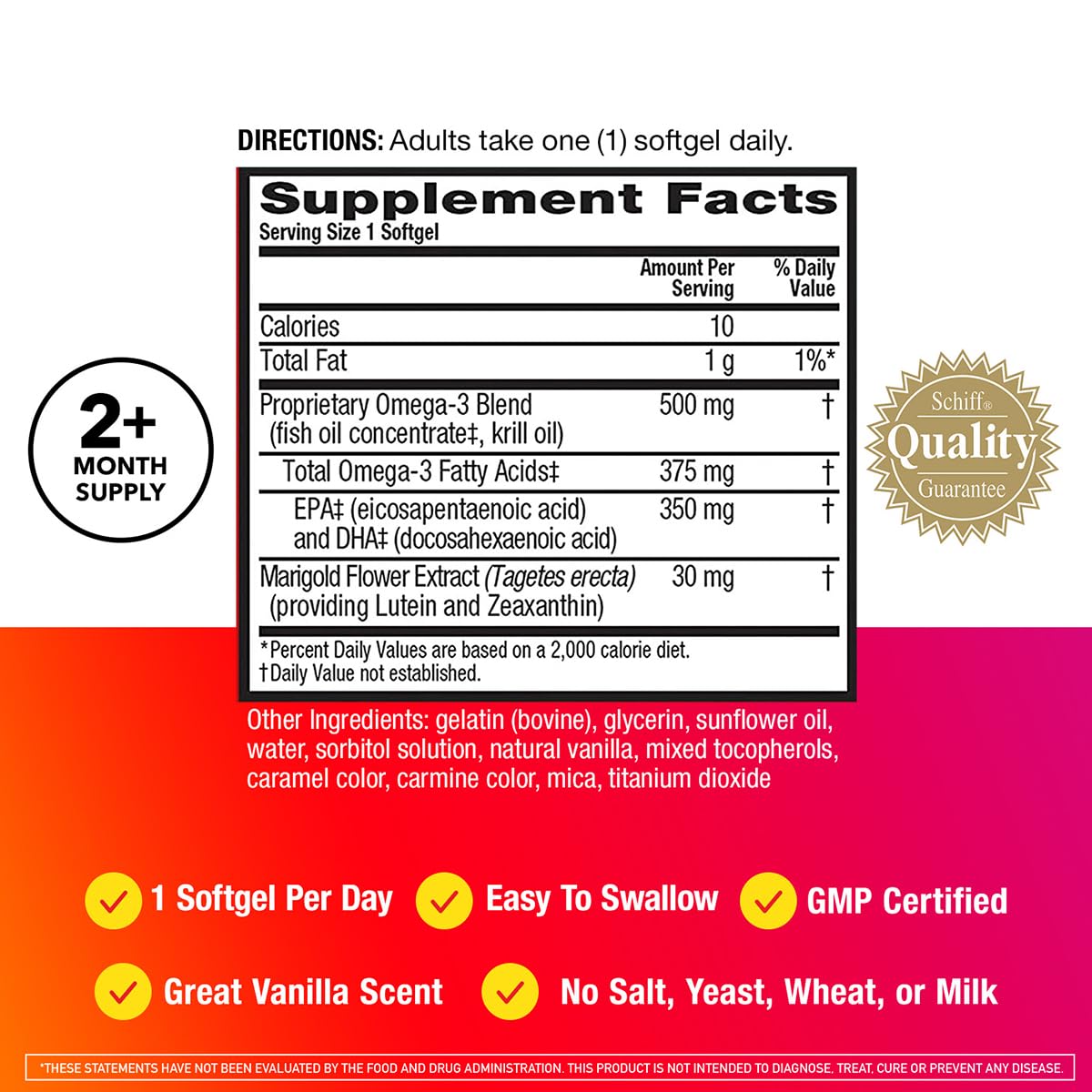 MegaRed Omega-3 Blend Total Body + Refresh 500mg - 65 Softgels - image 7