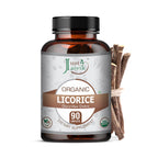 Just Jaivik Organic Licorice Root 750mg - 90 Tablets