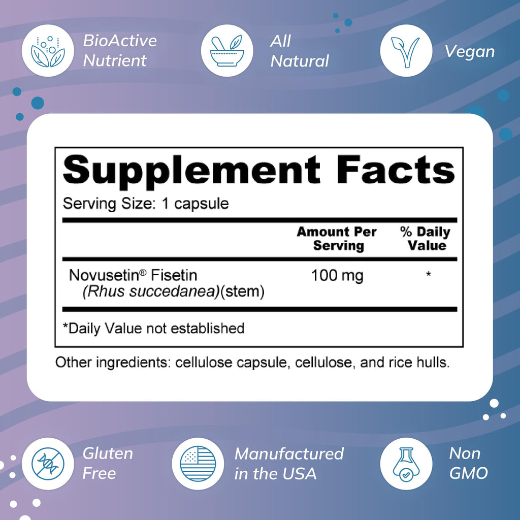 Wellness Resources Fisetin 100mg Brain Health - 90 Capsules - image 2