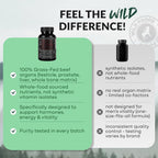 Wild Grass Fed Beef Organ Supplement for Men Prostate Health - 180