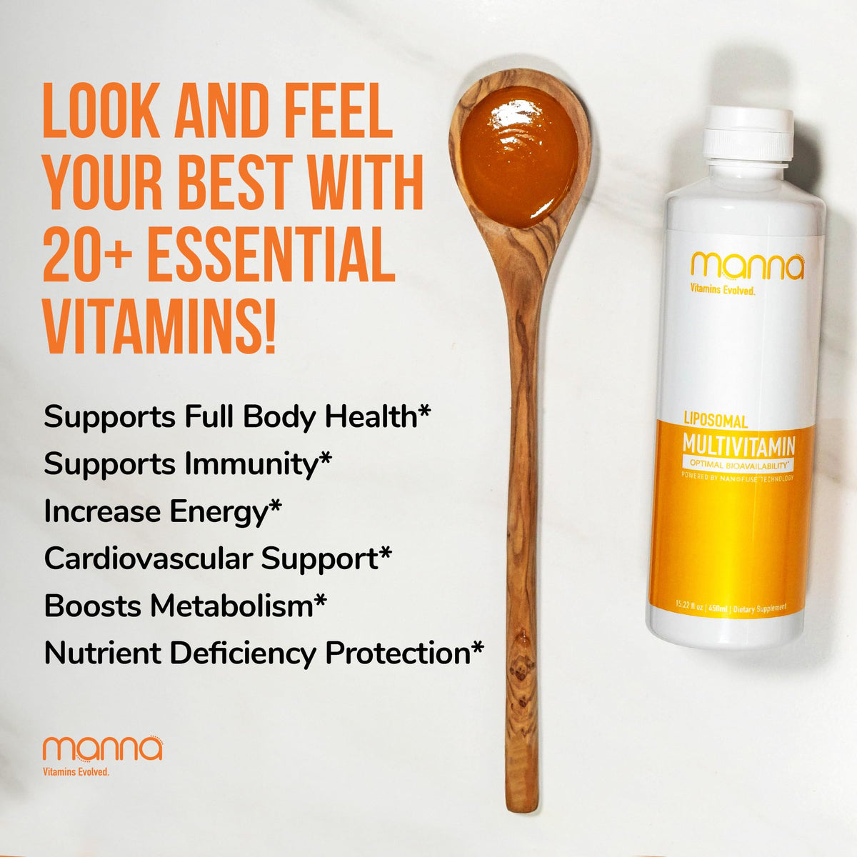 Manna Vitamins Evolved Liposomal Multivitamin - 15.22 Fl Oz - image 3