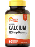Sundance Calcium 1200 mg with Vitamin D3 5000 IU - 60 Softgels