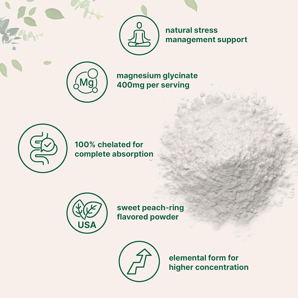 Micro Ingredients Magnesium Glycinate Powder for Sleep - 56 Servings - image 3