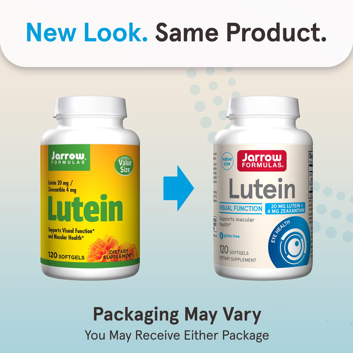 Jarrow Formulas Lutein 20 mg with Zeaxanthin - 120 Softgels - image 2