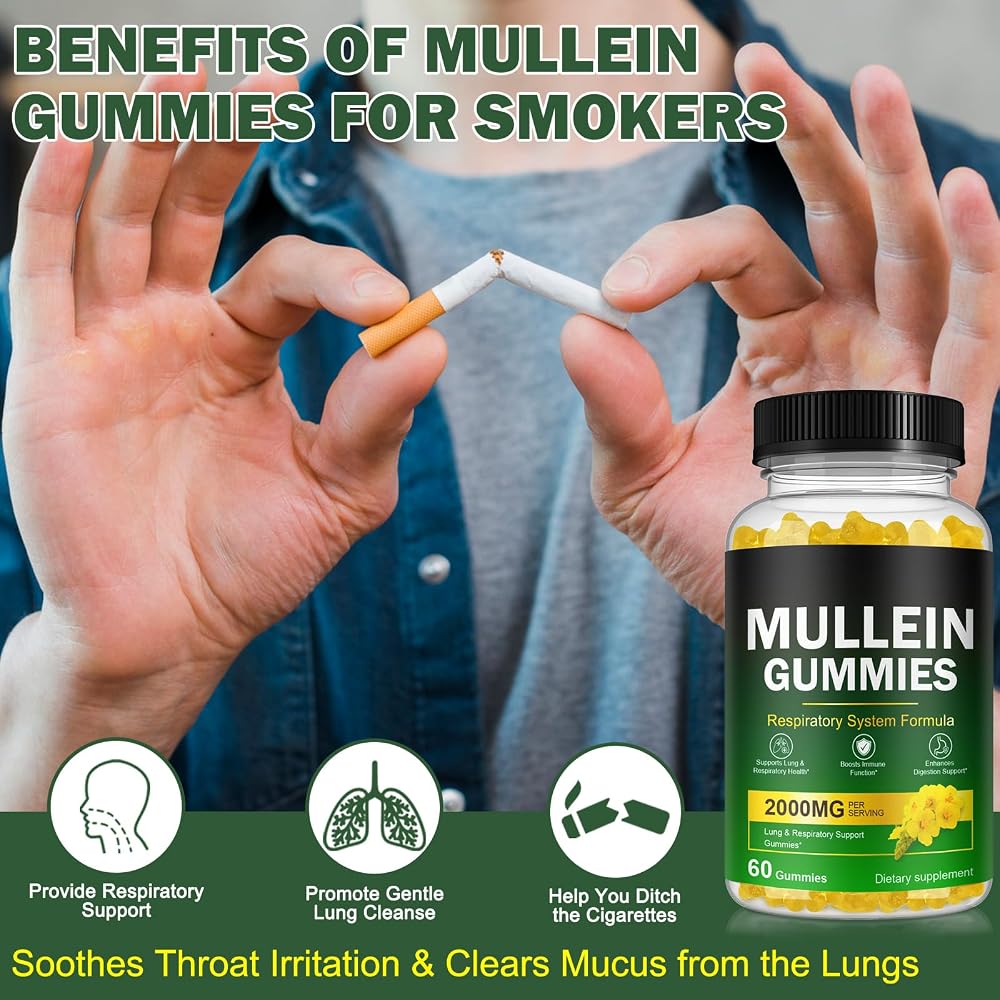 Ruduwu Mullein Gummies for Lung Detox