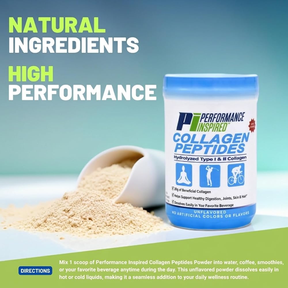 PERFORMANCE INSPIRED Collagen Peptides Powder Unflavored - 340g - image 2