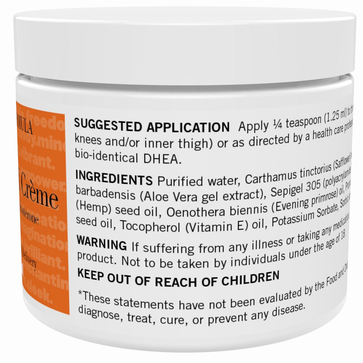 Nubeau Nutraceuticals DHEA Cream Bioidentical 10 mg - 4 Ounce - image 3