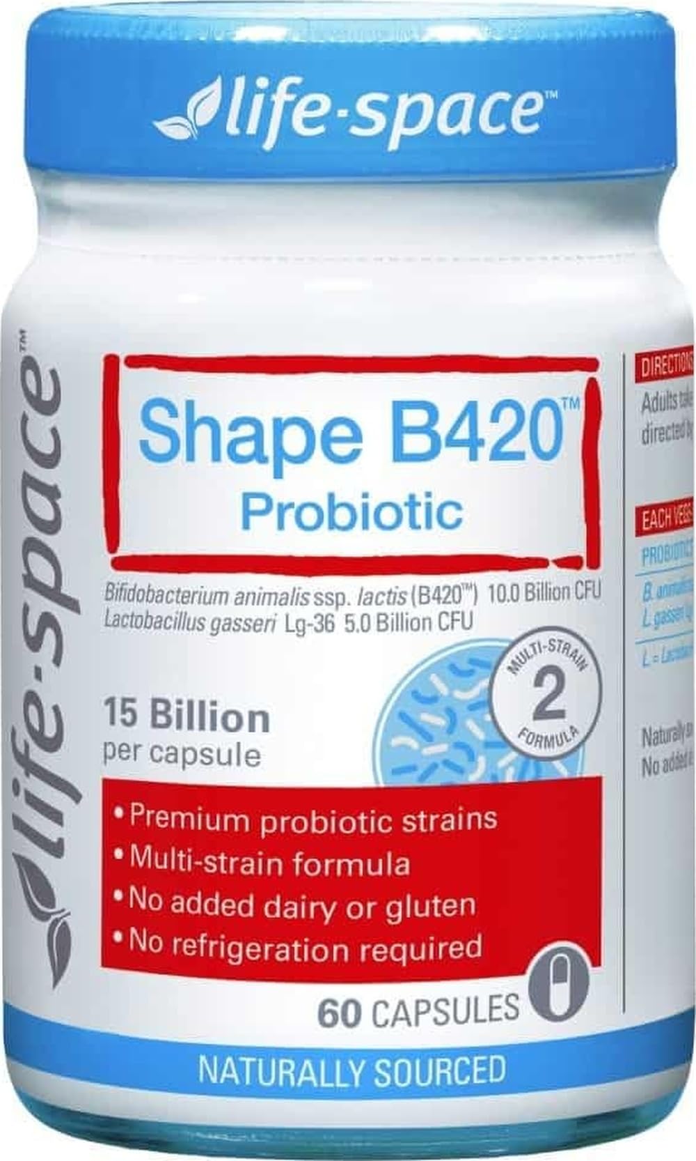 Life-Space Shape B420 Probiotic - 60 Vegetarian Capsules