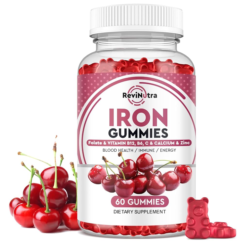 ReviNutra Iron Gummies,Iron Supplement for Women, Men & Kids-Futi-G1-1