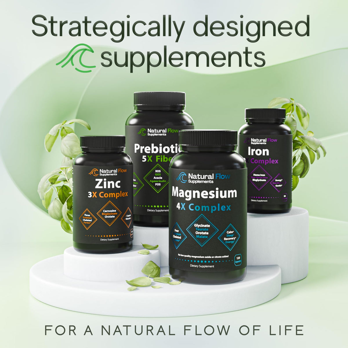Natural Flow 5X Prebiotic Fiber Complex - 120 Capsules - image 9