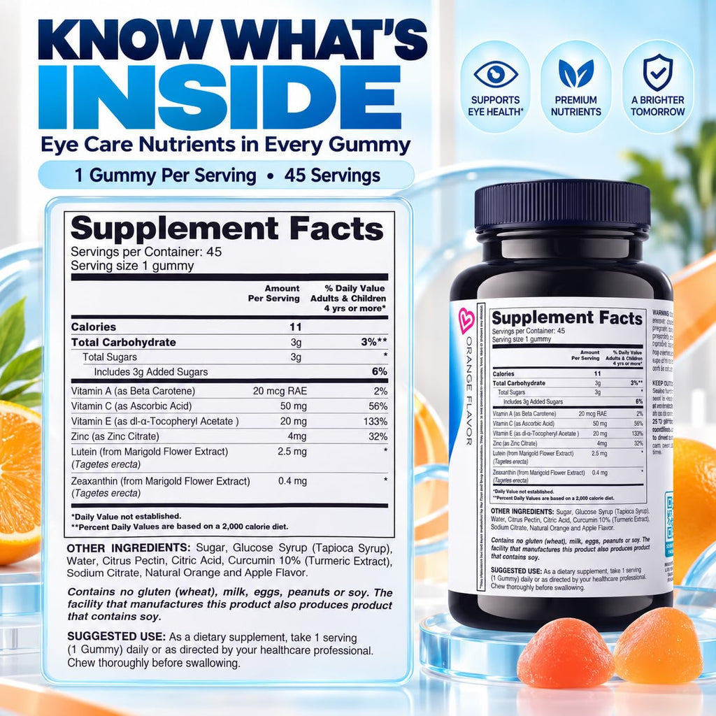 LIVS Eye Care Lutein and Zeaxanthin Gummies - 45 Gummies - image 2